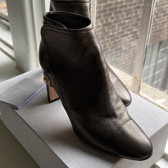 Jimmy Choo metallic bronze bootie. Size 37 - Picture 2 of 4